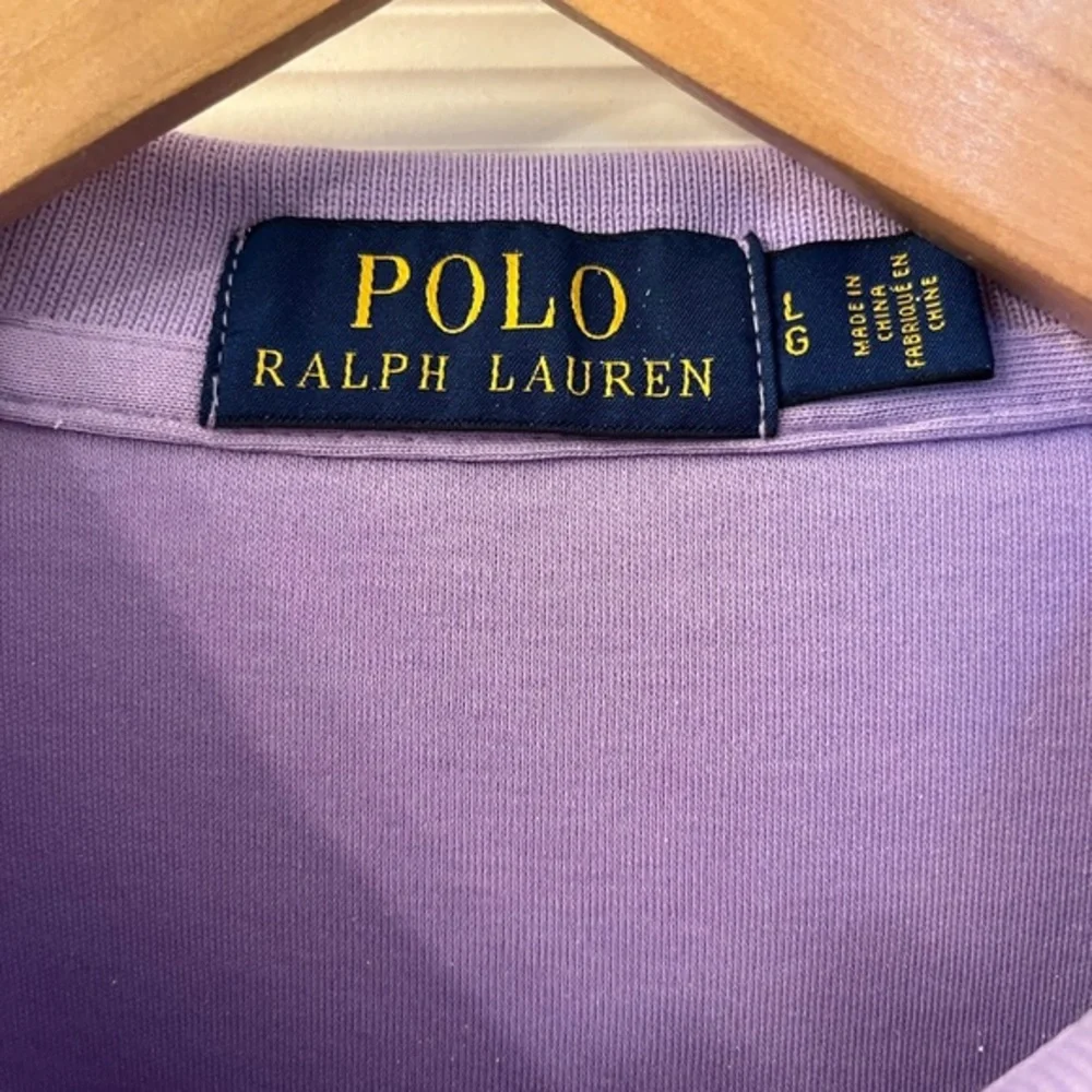 Polo Ralph Lauren Mens Purple Short Sleeve Polo Shirt Pony Logo Golf Preppy L‎